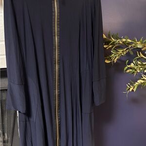 Zadie B’s Navy Long Sleeve Dress with Gold Zipper